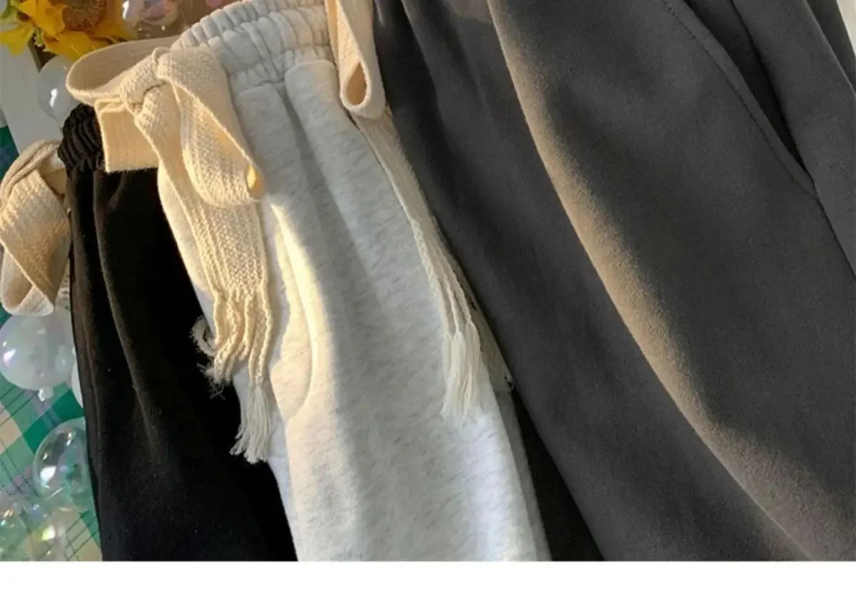 Solid Color Wide-leg Pants for Men New in Summer 2025 Loose and Versatile Sporty Mid-length Shorts Trendy