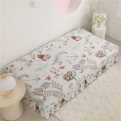 Print Armless Sofa Bed Cover Without Armrest Elastic Folding Furniture home Decoration Bench Cover