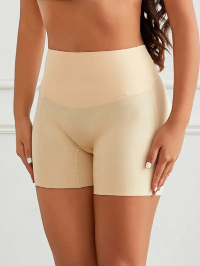 Flarixa Mid Rise Seamless Safety Shorts Boxer Briefs For Women Slip Shorts Tummy Control Shaping Panties Under the Dress Skirts