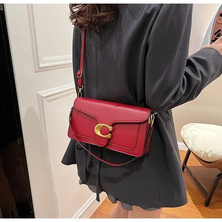 Luxury - grade 2025 women’s exclusive small square shoulder bag - solid - color aesthetic niche - style design& daily