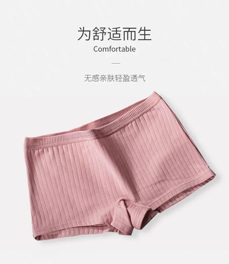 Women Boxers Underwear Cotton Ladies Safety Pants Female Seamless Underpants Solid Cozy Boyshorts sexy lingerie