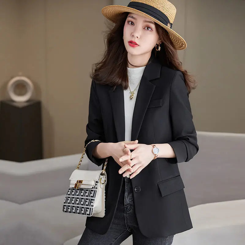 Stylish Trendy Elegant Casual Blazer Women's Autumn Coat