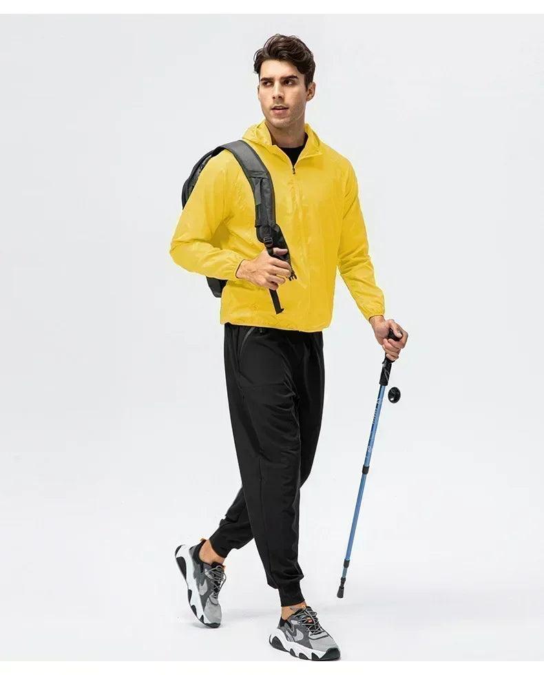 Spring windbreaker jackets for men women coat sun protection quick dry waterproof rain jacket