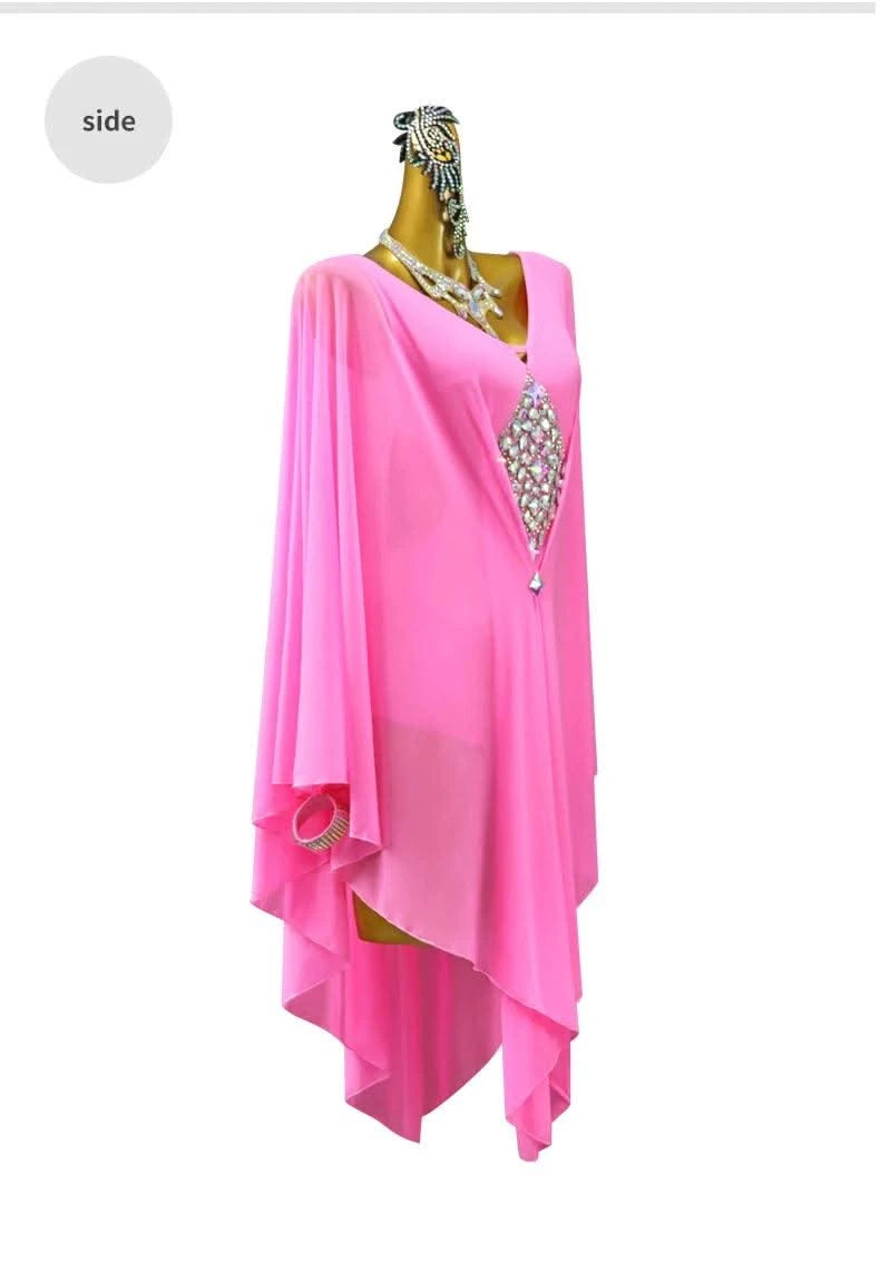 Pink Dress For Women Evening Latin Dance