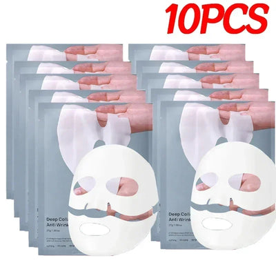 Bio-Collagen Face Mask Hydrogel Soft Gel Refreshing Brightening Hydrating Overnight Mask Deep Moisturizing for Women Skin Care