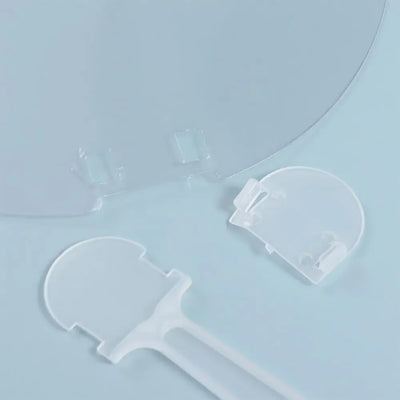 Easy Use DIY Transparent Hand Fans Handicrafts Portable DIY Blank Fan Cute Graffiti Fan Children's