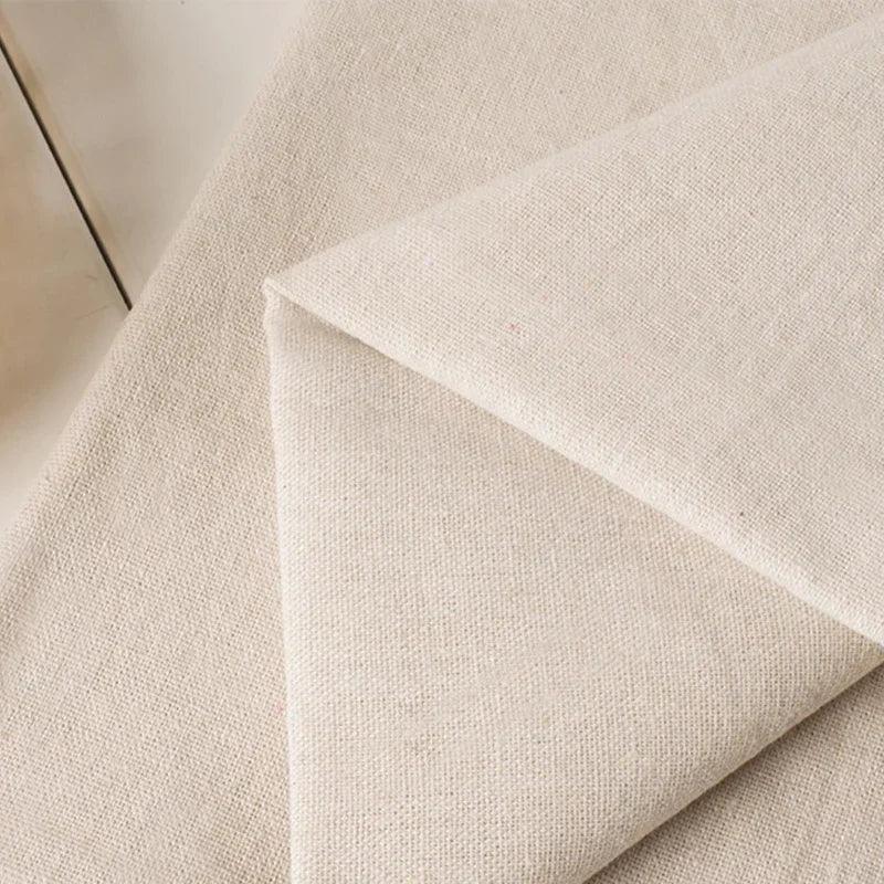 100x150cm Textile Cotton Linen Fabric for Clothing Table Sofa Curtains Decoration DIY Sewing Material Embroidery Practice Fabric