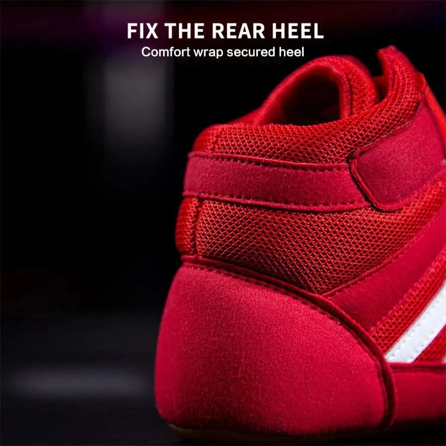 Boxing wrestling shoes children's adult training men women combat fighting Sanda high top shoes boots strength weightlifting gym