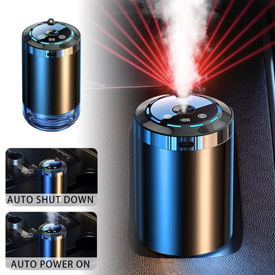 Car Aroma Diffuser With LED Starry Ambient Light 50ml Cologne Perfume Car Air Freshener Flavoring For Cars Fragrance Diffusers