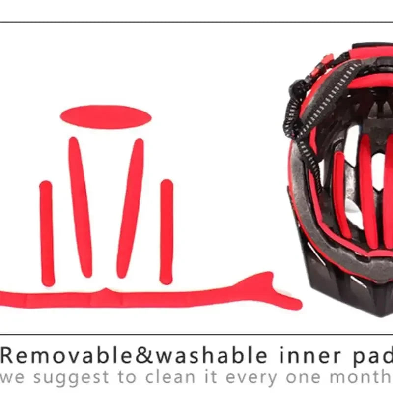 NEW Ultralight Bicycles Helmets Men Mountain Bike Helmet Integ-mold MTB Helmet With led Warning light Cycling Safely Cascos