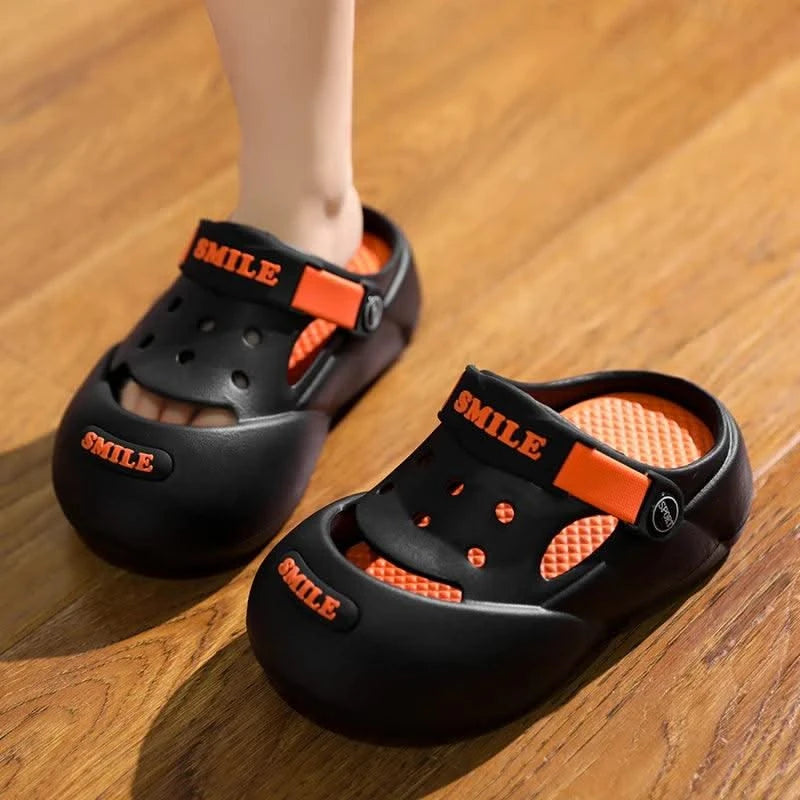 Luxury Boy Clogs Summer Kids Shoes Breathable Casual Lightweight Indoor House Shoes Children Boy Sandals Slippers