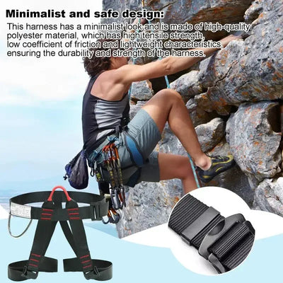 Outdoor Harness Sports Rock Climbing Half-Body Safety Protection Equipment Waist Support Aerial Survival Mountain Tools