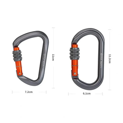 Practical Climbing Clip Climbing Equipment Smooth Surface Ultra-light Climbing Carabiner for Mountaineering