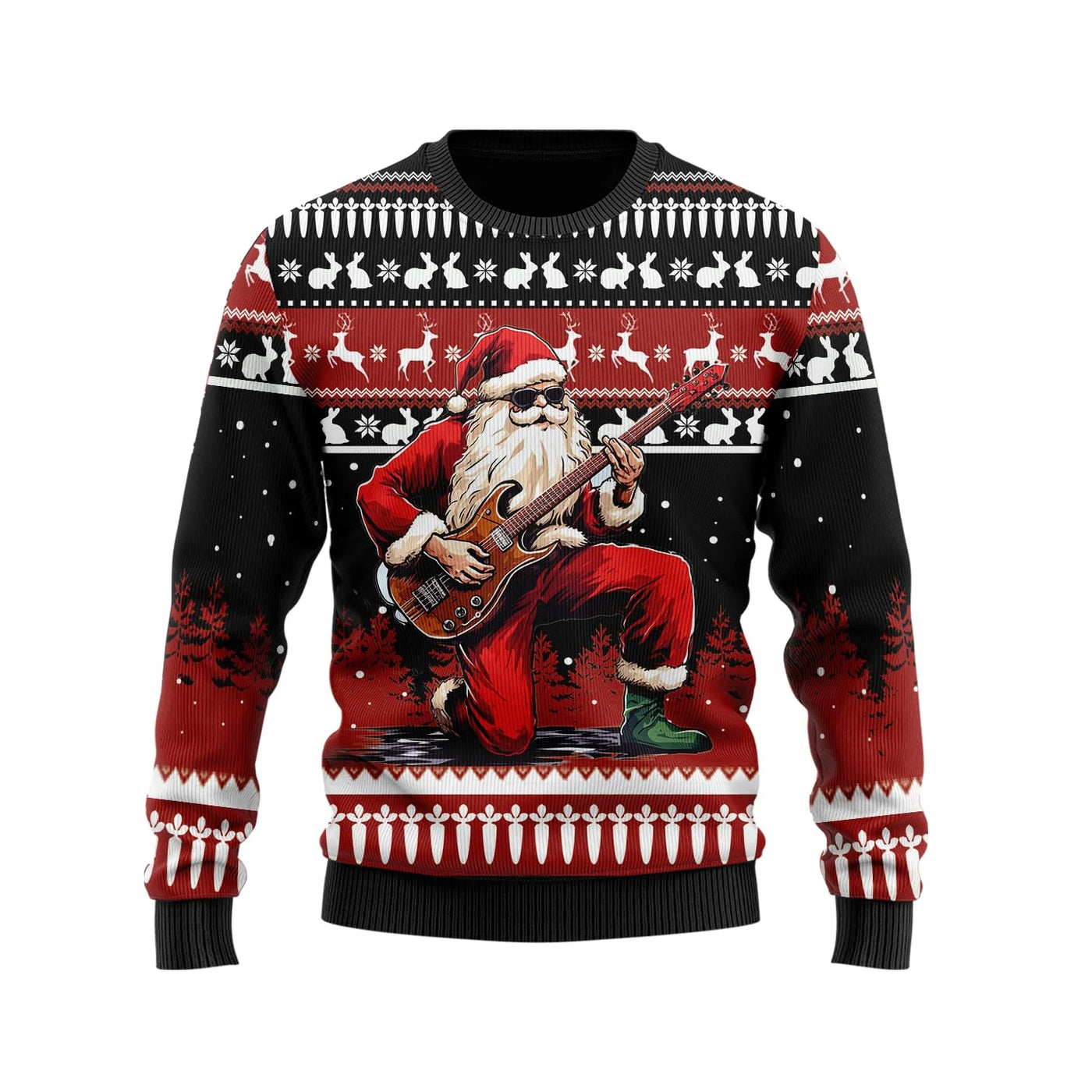 Hilarious Santa Claus Ugly Christmas Sweaters For Men Cartoon 3D Printed Sweatshirts Xmas Holiday Unisex Pullovers Sweater Tops