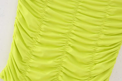 2025 New Women's Swimwear Ruched Design Swimsuit Sexy Beach Style Fashionable and Beautiful