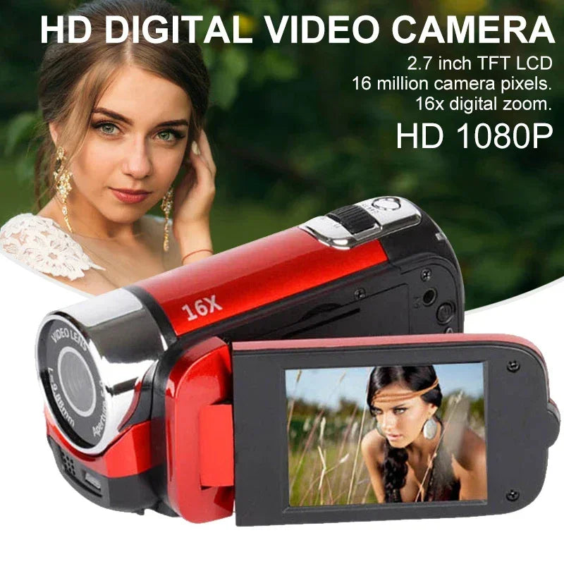 Digital Camera for Photography and Video Recording Autofocus 4X Digital Zoom Camcorder Portable Recorder 16MP Interpolation