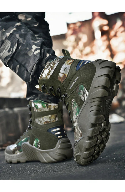 New Men Tactical Boots Lace Up Waterproof Climbing Hiking Shoes Motorcycle Training Army High Quality Hunting Unisex Desert Boot