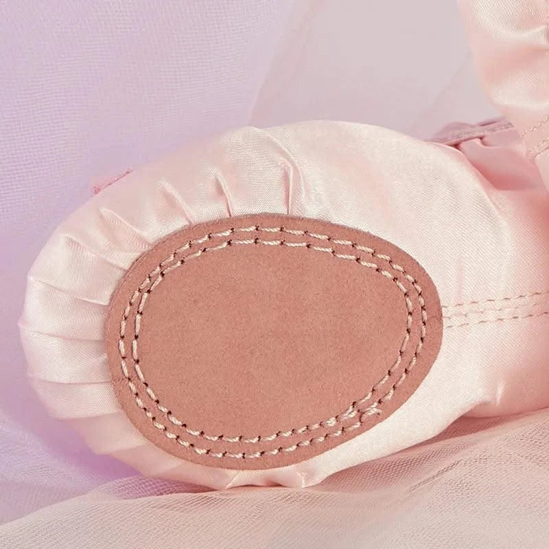 Children Girls Woman Canvas Butterfly Knots Soft Sole Ballet Slippers Practise Ballerina Dance Shoes