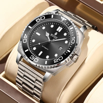 New authentic high aesthetic fully automatic mechanical watch for men, high-end brand fashion, business simplicity, niche trendy