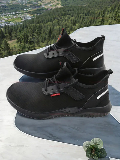 Men's work safety shoes Sports shoes Anti-puncture and anti-smash protection shoes Lightweight men's casual shoes Safety boots