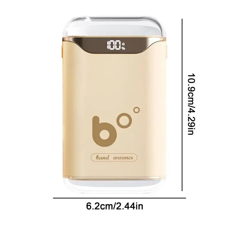 Hand Warmers Rechargeable Pocket Size Electric Handwarmers 3000mAh Long Heating LED Digital Display Electric Pocket Heater For