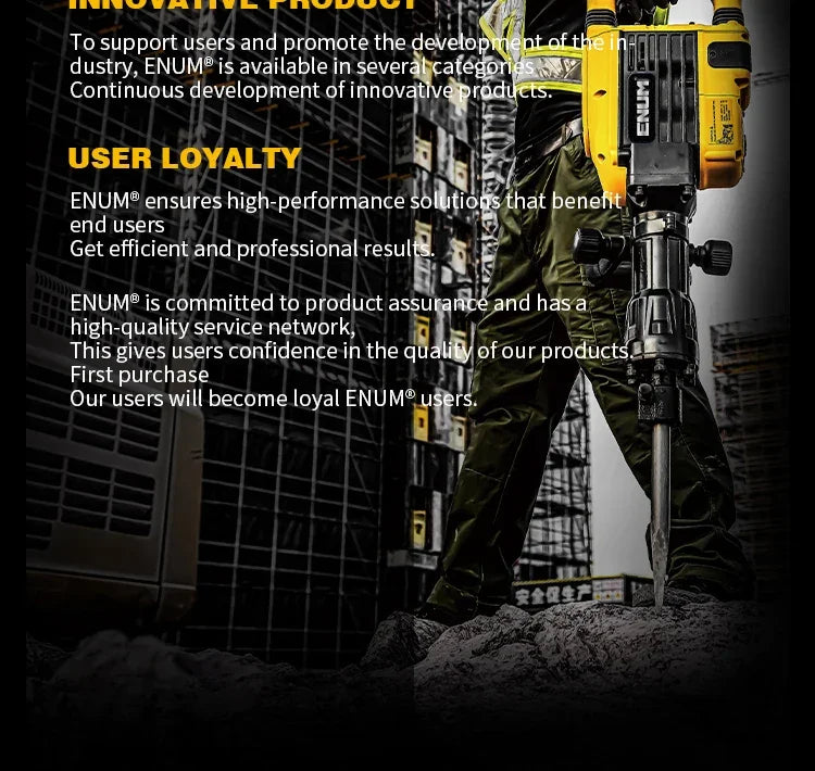 New Desgin Powerful 1800W Industrial Power Tools Hand Hold Electric Pick With Drill Bits