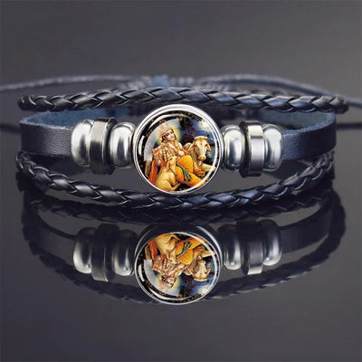 Hinduism God Bracelets Ganesha Vishnu Shiva Amulet Bracelet for Men Women Goddess of Kashmi Wealth Bangle India Buddhism Jewelry