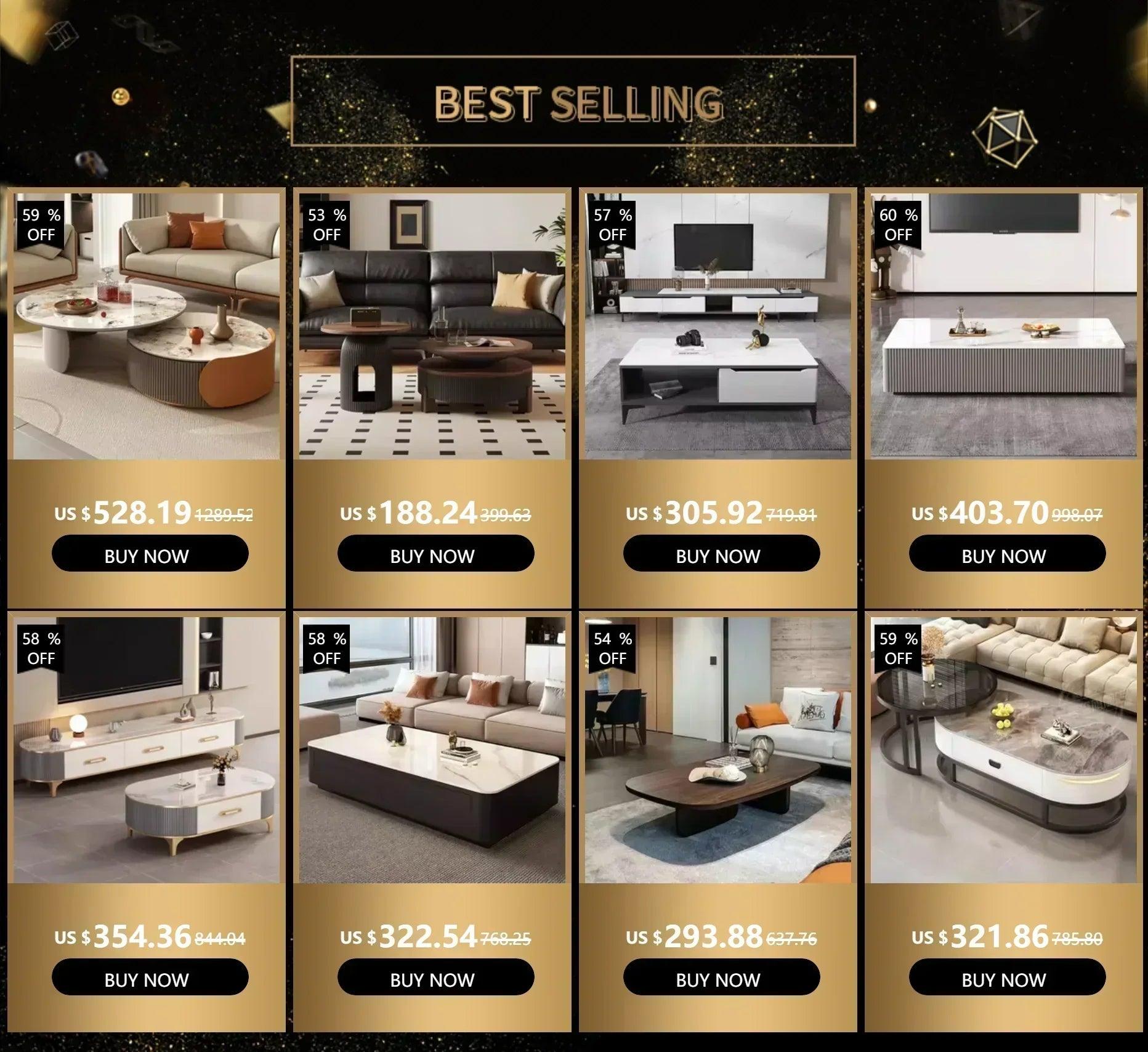 Decor simple coffee tables luxury modern unique design round minimalist cabeceros living room furniture