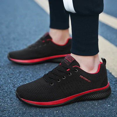 Athletic Shoes for Men Shoes Sneakers Black Casual Comfortable Knit Sneakers Breathable Athletic Running Walking Gym Shoes Men