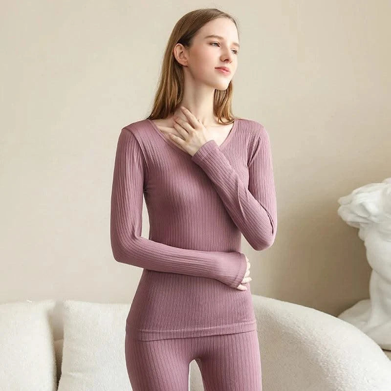 Women Thermal Underwear Winter Long Sleeve