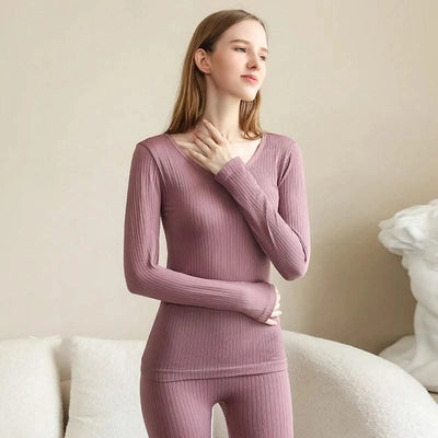 Women Thermal Underwear Winter Long Sleeve