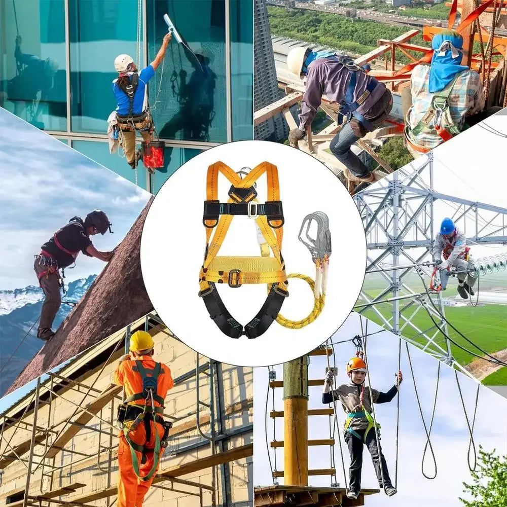 Aerial Work Safety Belt Full Body Five Point Harness Safety Rope for Outdoor Climbing Training Construction Protection Equipment