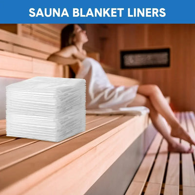 100 Pack Disposable Sauna Bags Plastic Body Wrap Sauna Blanket Liners  Thickened Sauna Wrap for Infrared