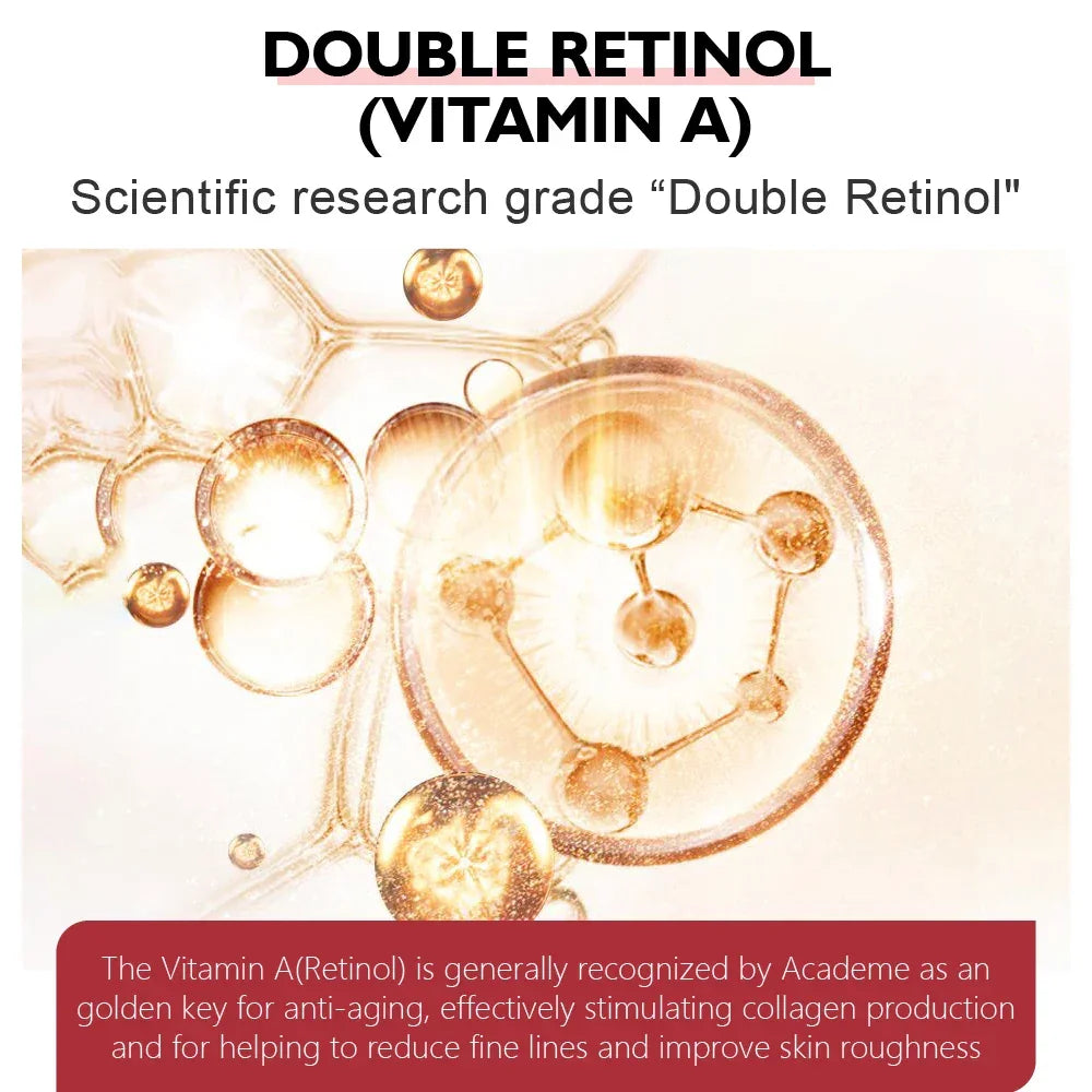 Retinol Face Cream and Eye Serum Firming Lifting Anti-Aging Wrinkle Reduce Wrinkle Fine Lines Facial Skin Care Product