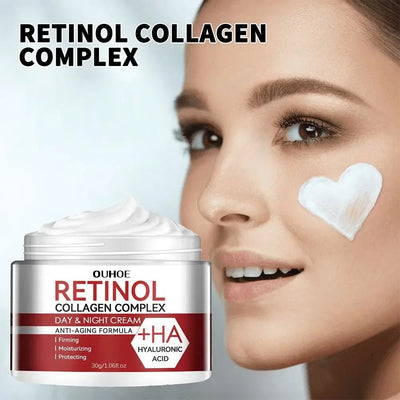 30g Retinol Face Cream Moisturizing Hyaluronic Acid Facial Cream Skincare Face Creams Collagen Bouncy Pearl Cream