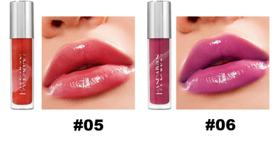 Long Lasting Lip Gloss Vitamin E Infused Plumping Glaze Hydrating Nude Color Liquid Balm Glossy Makeup Shine