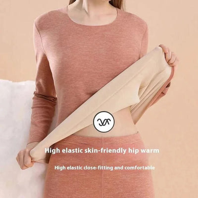 Women's Thermal Underwear Set First Base Layer Long Johns Fleece Lined Undershirt For Winter Cold Weather Thermal Clothing