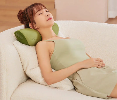 Multi Functional Smart Cervical Stretching Hot Compress Pillow for Neck Protection Kneading & Massage Pillow for Neck & Waist