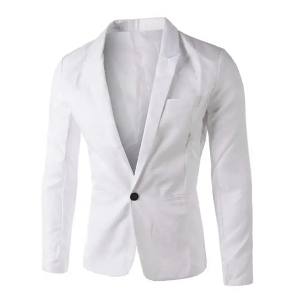 Mens Casual Blazers Vintage Work Suit Men Fashionable Suit Spring Summer Formal Slim Fit Blazers Jackets Casual Blazer