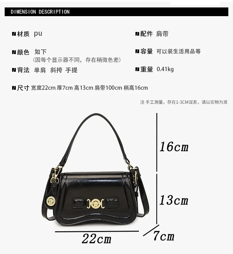 Designer Style Crossbody Bag for Women Genuine Leather Shoulder Handbag Ladies Compact Wallet Phone Holder Purse