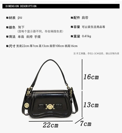 Designer Style Crossbody Bag for Women Genuine Leather Shoulder Handbag Ladies Compact Wallet Phone Holder Purse