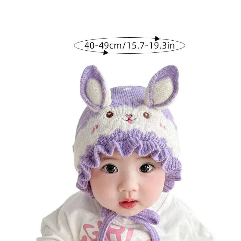 Cosy Bonnet Rabbit Baby Hat With Ears  |Winter | New-born, Boys, Girls,  Infant, Toddler Cap |Beanies Soft Ear Protection
