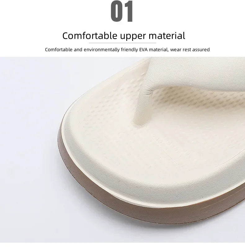 Platform Flip Flops for Women, Outdoor Beach Sandals 2025 Popular Design Non-slip Slippers Comfortable, Soft And Thick Sole