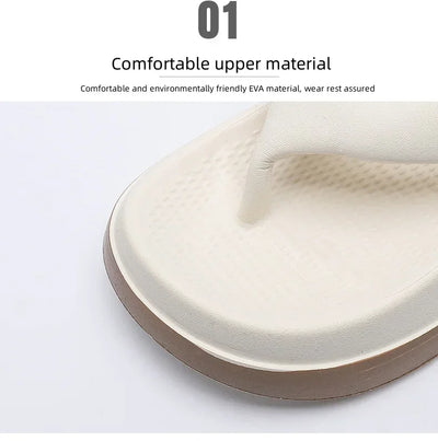 Platform Flip Flops for Women, Outdoor Beach Sandals 2025 Popular Design Non-slip Slippers Comfortable, Soft And Thick Sole