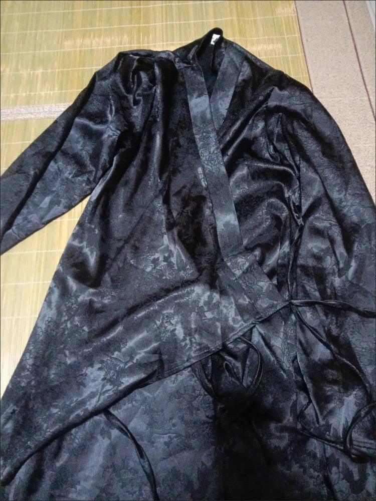 Black Dresses Women Long Sleeve Slim Fit Design Spring Temper Chineses Chic All-match Vintage Fashion Ladies High Waist Vestido