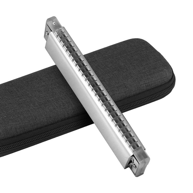 JDR Polyphonic Harmonica 24 Holes Professional Tremolo Mouth Organ T2406S Harmonica For Adults, Professionals and Students