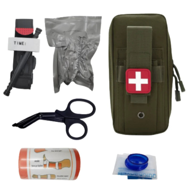 Emergency Response Kit - Outdoor Emergency Equipment with Splint and Respiratory Protection