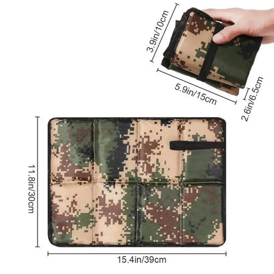 Seat Cushion Outdoor Portable Waterproof Oxford Cloth Beach Mat Comfort Foldable Seat Foam Pad For Outdoor Activities Camping