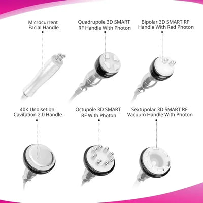 Portable 40K Cavitation RF Vacuum Fat Burning Machine Home Use for Body Slimming Weight Loss Cellulite Removal Lymph Drainage