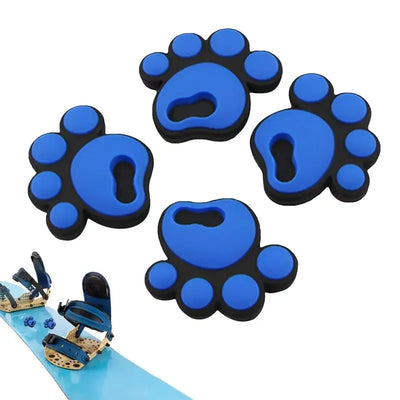 Snowboard Stomp Pad Self-Adhesive Snowboard Foot Pad 4pcs Snowboard Anti-slip Stickers Snowboard Pads Foot Pads